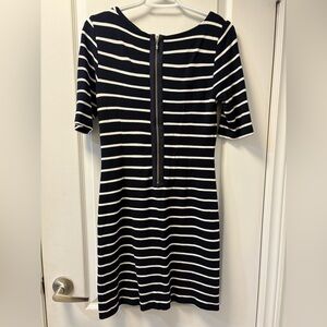 Banana Republic Navy and White Striped Mini Dress